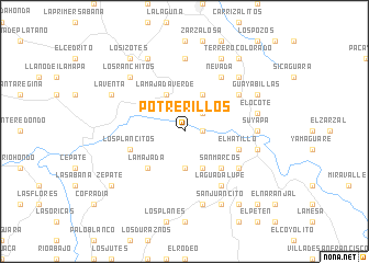 map of Potrerillos