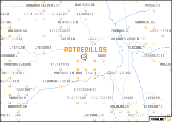 map of Potrerillos