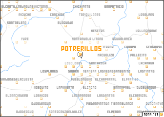 map of Potrerillos
