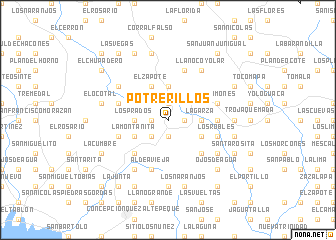 map of Potrerillos