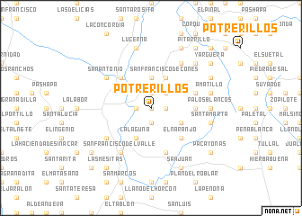 map of Potrerillos