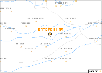 map of Potrerillos