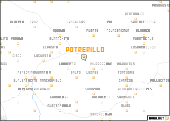 map of Potrerillo