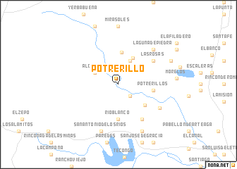 map of Potrerillo