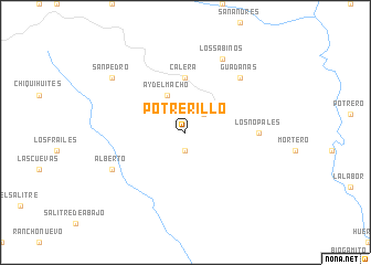 map of Potrerillo