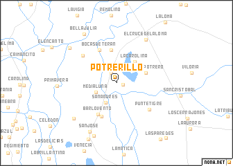 map of Potrerillo