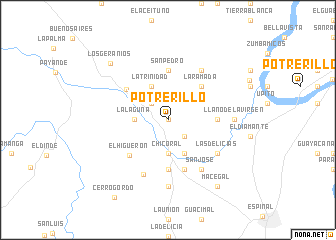 map of Potrerillo