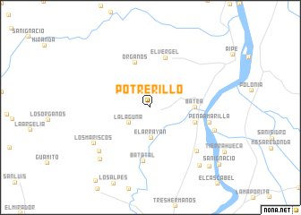 map of Potrerillo