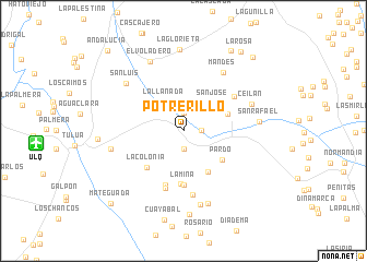 map of Potrerillo