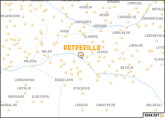 map of Potrerillo