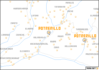 map of Potrerillo