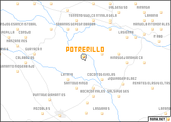 map of Potrerillo