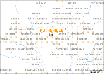 map of Potrerillo