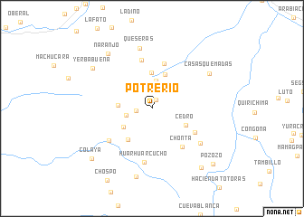 map of Potrerio