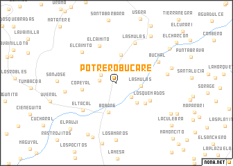 map of Potrero Bucare