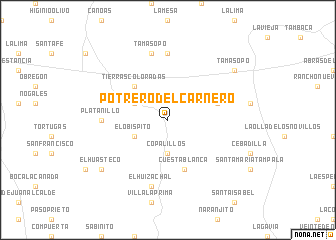 map of Potrero del Carnero