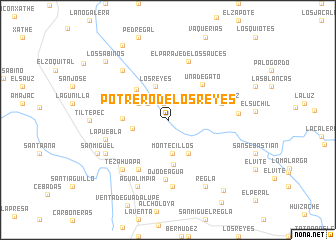 map of Potrero de los Reyes