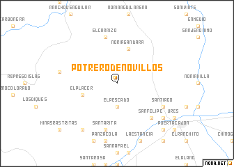 map of Potrero de Novillos