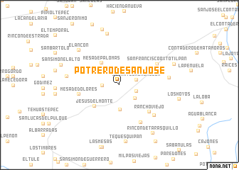 map of Potrero de San José