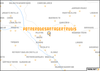 map of Potrero de Santa Gertrudis