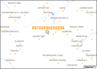 map of Potrero de Serna