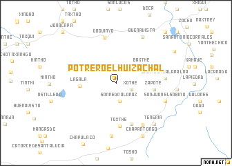 map of Potrero El Huizachal