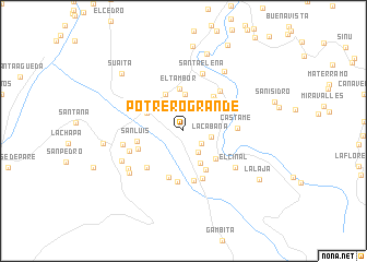 map of Potrero Grande