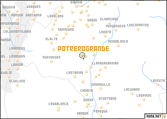 map of Potrero Grande