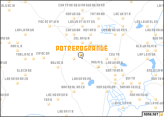 map of Potrero Grande