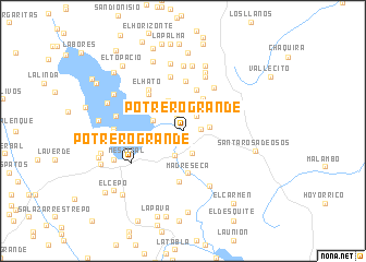 map of Potrero Grande