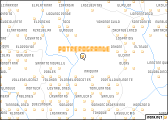 map of Potrero Grande
