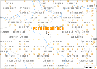 map of Potrero Grande