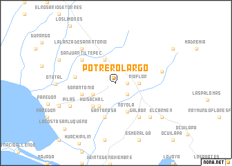 map of Potrero Largo