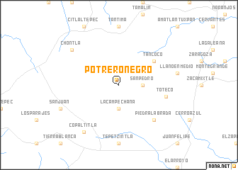 map of Potrero Negro