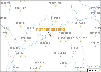 map of Potrero Otero