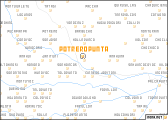 map of Potreropunta