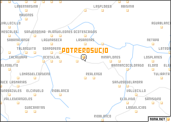 map of Potrero Sucio