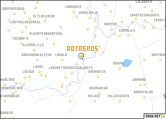 map of Potreros