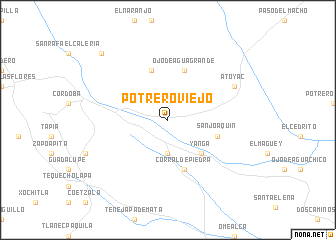 map of Potrero Viejo