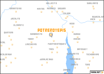 map of Potrero Yepis