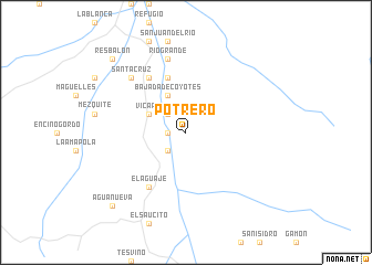 map of Potrero