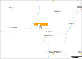 map of Potrero