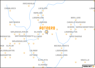 map of Potrero