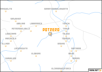 map of Potrero