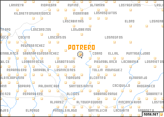 map of Potrero