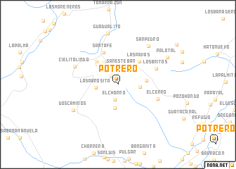 map of Potrero