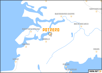 map of Potrero