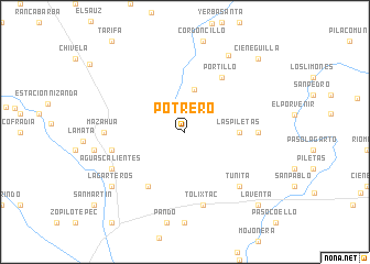 map of Potrero