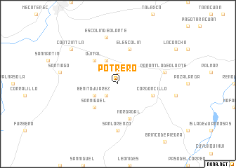 map of Potrero