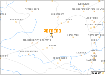 map of Potrero
